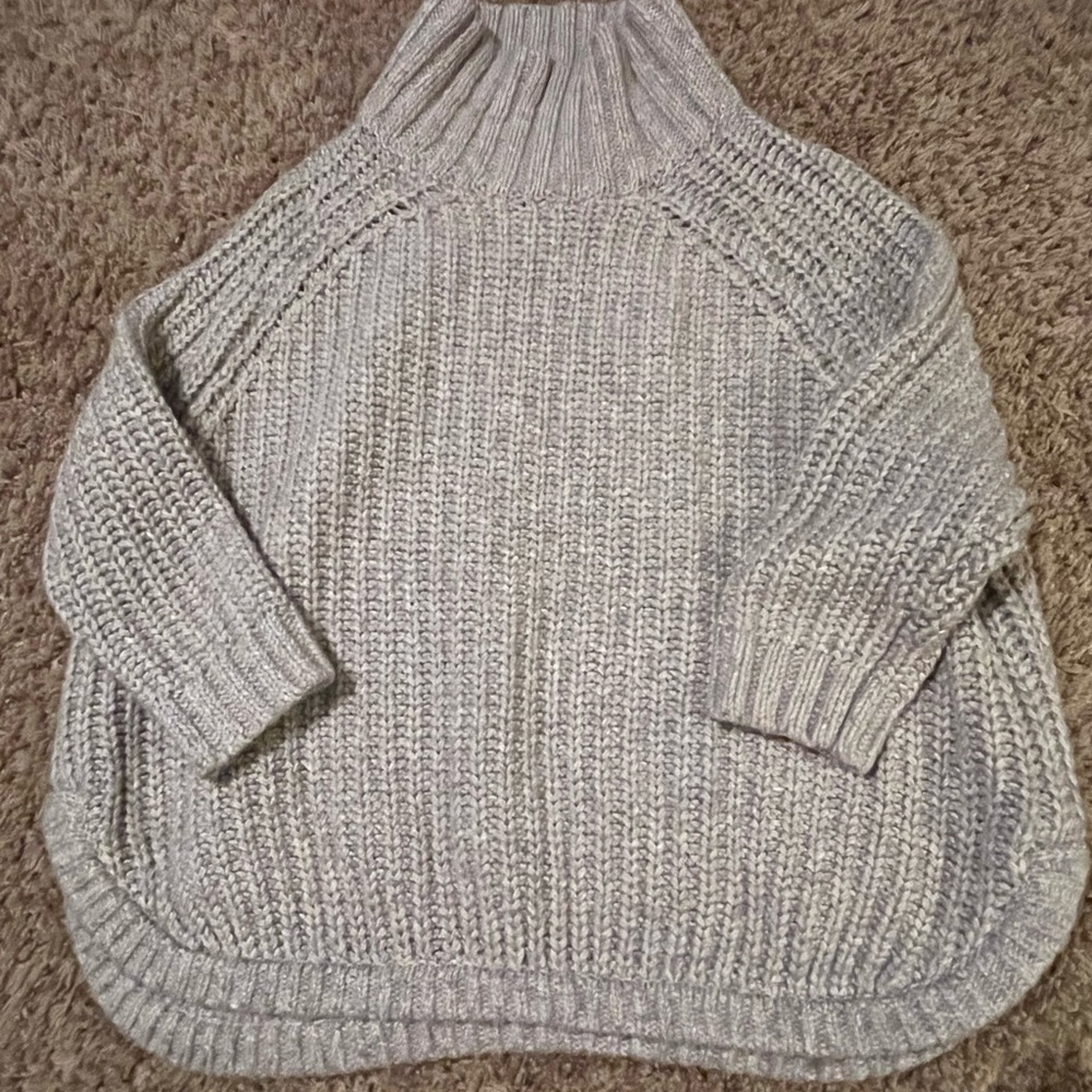 Victoria's Secret Gray Mock Neck Sweater